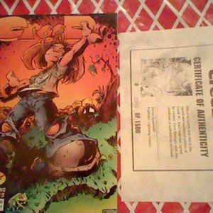Creed #1 Trent Kaniuga signed Lightning Comic book limited #396 of 1500